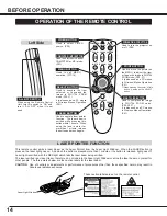 Preview for 14 page of Sanyo PLC-SU22 Owner'S Manual