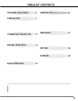 Preview for 5 page of Sanyo PLC-SU25 Owner'S Manual