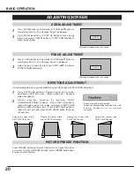 Preview for 20 page of Sanyo PLC-SU32 Owner'S Manual