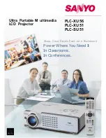 Sanyo PLC-SU51 Brochure & Specs preview