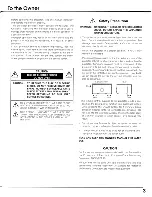 Preview for 3 page of Sanyo PLC-SU60 Owner'S Manual