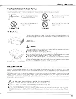 Preview for 5 page of Sanyo PLC-SU60 Owner'S Manual