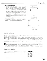 Preview for 21 page of Sanyo PLC-SU60 Owner'S Manual