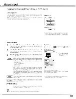 Preview for 33 page of Sanyo PLC-SU60 Owner'S Manual