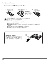 Preview for 12 page of Sanyo PLC-SU70 Owner'S Manual