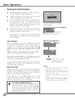 Preview for 18 page of Sanyo PLC-SU70 Owner'S Manual