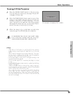 Preview for 19 page of Sanyo PLC-SU70 Owner'S Manual