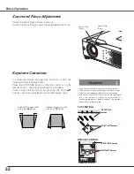 Preview for 22 page of Sanyo PLC-SU70 Owner'S Manual