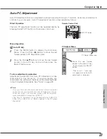 Preview for 27 page of Sanyo PLC-SU70 Owner'S Manual