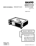 Sanyo PLC-SU70 Service Manual preview