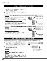 Предварительный просмотр 30 страницы Sanyo PLC-SW10 Owner'S Manual