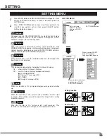 Предварительный просмотр 35 страницы Sanyo PLC-SW20 Owner'S Manual