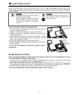 Preview for 5 page of Sanyo PLC-SW20 Service Manual