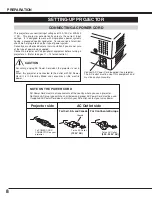 Preview for 8 page of Sanyo PLC-SW20AR Owner'S Manual