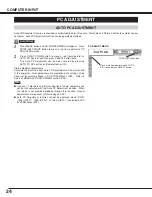 Preview for 24 page of Sanyo PLC-SW20AR Owner'S Manual