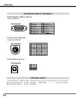 Preview for 44 page of Sanyo PLC-SW20AR Owner'S Manual