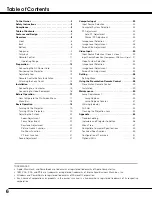 Preview for 6 page of Sanyo plc sw30 - SVGA LCD Projector Owner'S Manual