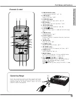 Предварительный просмотр 11 страницы Sanyo PLC-SW35 Owner'S Manual