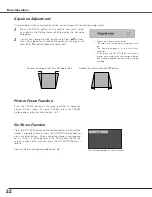 Предварительный просмотр 22 страницы Sanyo PLC-SW35 Owner'S Manual