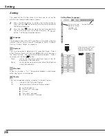 Предварительный просмотр 38 страницы Sanyo PLC-SW35 Owner'S Manual