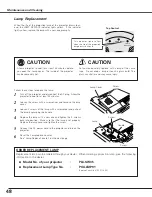 Предварительный просмотр 48 страницы Sanyo PLC-SW35 Owner'S Manual