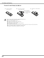 Предварительный просмотр 12 страницы Sanyo PLC-SW36 Owner'S Manual