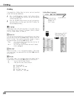 Предварительный просмотр 38 страницы Sanyo PLC-SW36 Owner'S Manual