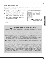 Предварительный просмотр 49 страницы Sanyo PLC-SW36 Owner'S Manual