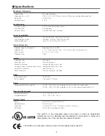 Предварительный просмотр 3 страницы Sanyo PLC-SW36 Service Manual