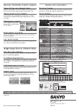 Preview for 2 page of Sanyo PLC-SW36 Specifications