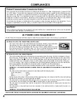 Preview for 4 page of Sanyo PLC-UF15 Owner'S Manual