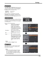 Preview for 49 page of Sanyo PLC-WK2500 Owner'S Manual