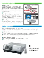 Preview for 3 page of Sanyo PLC-WL2500 Brochure