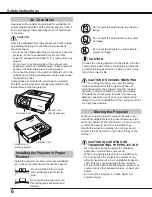 Preview for 6 page of Sanyo PLC-WL2500 Owner'S Manual