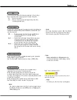 Preview for 57 page of Sanyo PLC-WL2500 Owner'S Manual