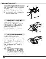 Предварительный просмотр 62 страницы Sanyo PLC-WL2500A Owner'S Manual