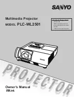 Предварительный просмотр 1 страницы Sanyo PLC-WL2501 Owner'S Manual