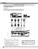 Предварительный просмотр 14 страницы Sanyo PLC-WL2501 Owner'S Manual