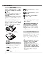 Preview for 6 page of Sanyo PLC-WL2503 Owner'S Manual