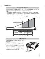 Preview for 13 page of Sanyo PLC-WL2503 Owner'S Manual