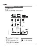 Preview for 14 page of Sanyo PLC-WL2503 Owner'S Manual