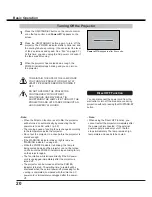 Preview for 20 page of Sanyo PLC-WL2503 Owner'S Manual