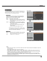 Preview for 45 page of Sanyo PLC-WL2503 Owner'S Manual