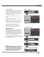 Preview for 49 page of Sanyo PLC-WL2503 Owner'S Manual