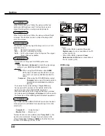 Preview for 50 page of Sanyo PLC-WL2503 Owner'S Manual