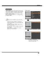 Preview for 53 page of Sanyo PLC-WL2503 Owner'S Manual