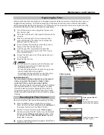 Preview for 61 page of Sanyo PLC-WL2503 Owner'S Manual