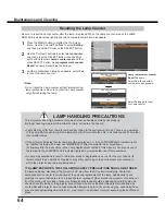 Preview for 64 page of Sanyo PLC-WL2503 Owner'S Manual