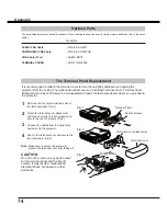 Preview for 74 page of Sanyo PLC-WL2503 Owner'S Manual