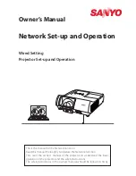 Preview for 79 page of Sanyo PLC-WL2503 Owner'S Manual